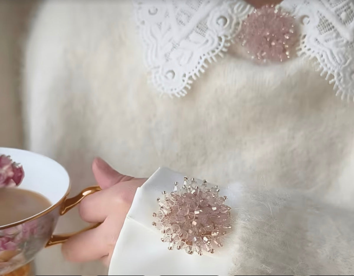 Bijou de chemise Patrizia – Éclat Rosé