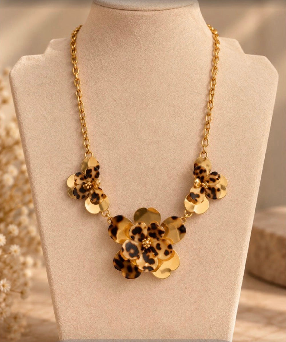Collier Patrizia – Léopard Doré