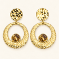 Boucles Patrizia – Ambre Martelé
