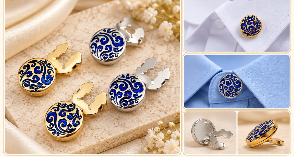 Cache-boutons Patrizia – Arabesque Saphir