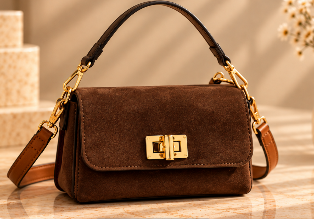 Sac Patrizia – Chocolat Suédé